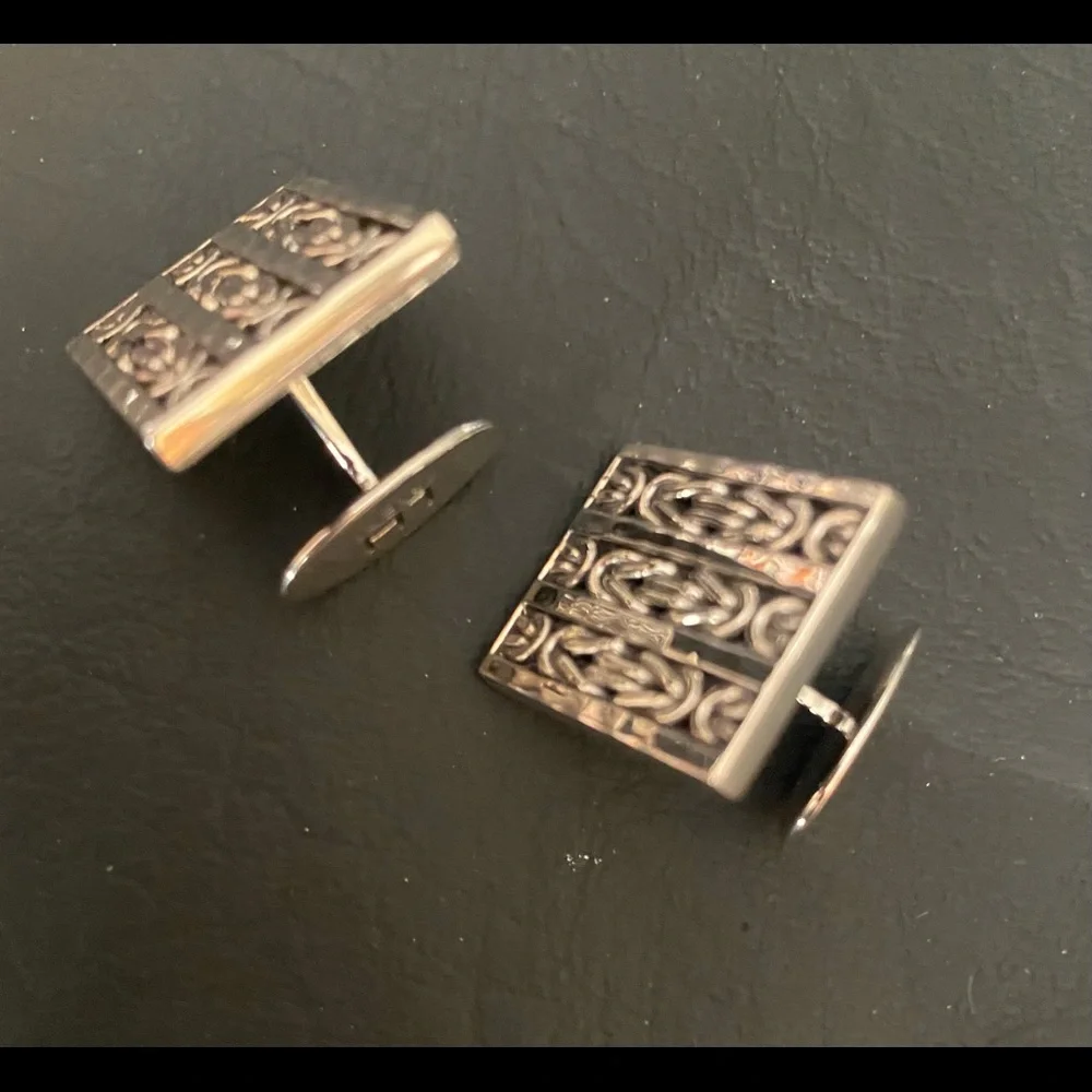 New Lois Hill men’s Sterling silver Cuff Links